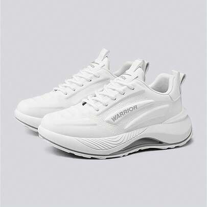 WARRIOR 勇士舒适街头风厚底男鞋秋冬舒适跑步鞋简约休闲时尚运动鞋四季皆宜耐磨全天穿着训练鞋