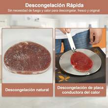 Difusor De Calor Placa Difusora De InduccióN Acero Inoxidable, Adaptador De Placa De InduccióN ConíBle Convertidor ConduccióN De Calor Para Cocina De Gas EléCtrica InduccióN, 8.Pulgadas - 1 - Ver 7