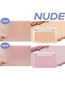 Rom&nd Romand BETTER THAN CHEEK N02 VINE NUDE 4g/0.14oz，柔霧絲絨啞光質地，控油舒適，適合乾性肌膚，日常易上妝腮紅，獨特浮雕外殼，適合新手，韓系美妝，Olive Young，禮物 - N02 VINE NUDE - 查看 5