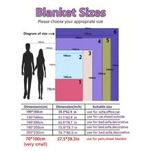 1pc Luxury Faux Fur Plush Blanket, Thick Double-Layer Soft Fluffy Throw Blanket With Cloud-Like Feeling, Suitable For Home, Living Room, Bedroom, Sofa - Multicolor - View 12