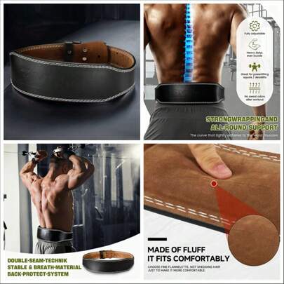 1 pieza Cinturón de levantamiento de pesas premium PU, para sentadillas, peso muerto, entrenamiento de fuerza, disponible en 3 tallas, adecuado para accesorios de gimnasio y fitness para hombres y mujeres. El cinturón de fitness negro proporciona soporte lumbar para sentadillas y peso muerto, entrenamiento de levantamiento de pesas unisex.