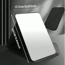 Przenośne, składane lusterko kosmetyczne ze sztucznej skóry z powierzchnią ze szkła HD – idealne do akademika, na podróż i jako prezent kosmetyczny