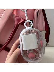 New Transparent Organizer, Portable Travel Storage Box, With Keychain, Suitable Daily Use And Travel - trắng - Xem 4