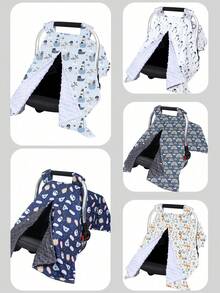 1 Stück Sonnenschutz für Kindersitz: Dient sowohl als Regenschutz für den Babysitz als auch als weiche Fleece-Decke. Das weiche Fleecematerial ist warm und wasserdicht. Es hat ein Sichtfenster und kann als Sitzauflage verwendet werden. Geeignet für Babys/Kleinkinder. Auch praktisch für Mütter zum Stillen zu verwenden.