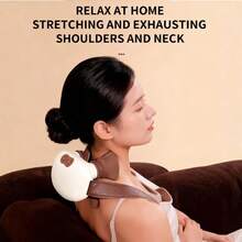 Pedicure-Style Back And Neck Massager, Kneading Massager, Electric Massager, Multiple Adjustable Modes, Kneading Design, High-Quality Materials, Deep Tissue Massage, Suitable For The Elderly And Both Men And Women, A Gift For Family Members On Special Occasions - Beige - View 11