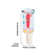 Miniso Sanrio Hello Kitty Fine-Tooth Flat Comb Hair Comb, Off-White Comb Teeth And Red Handle, Adorable Kitty Pendant Paired With Comfortable Handle, A Great Helper For Daily Hair Care (1 PC) - Multicolor - View 7