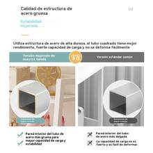 Librería Multiusos De 5 Niveles Con Cubos De Almacenamiento - Blanco - Ver 6