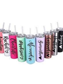 20oz Personalized Stainless Steel Insulated Tumbler - Double Wall, Customizable With Photo, Unique Christmas Gift For Her, Him, Housewarming, Leak-Proof, Fits Car Cup Holder, All Season, Ideal For Camping, Travel, Home, Office, School - New Model - View 8