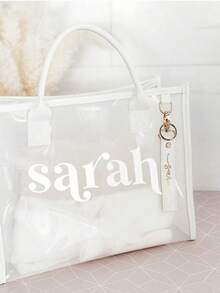 定制真皮钥匙扣，独特定制姓名/电话号码标签，个性化钥匙链，防丢，复古风格钥匙扣，适合送给男女朋友、家人，情人节、圣诞节、父亲节、伴郎礼物，个性化腕带钥匙扣 - 彩色 - 查看 4