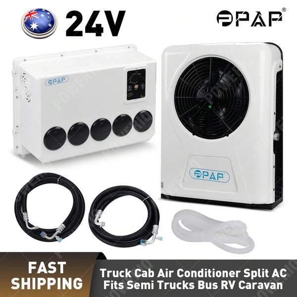 24V 12000 BTU Truck Cab Air Conditioner Split AC Fits Semi Trucks Bus RV Caravan