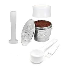 1个不锈钢可重复使用咖啡胶囊,适用于咖啡机 - 滴滤杯,必备咖啡配件,杯子/勺子/刷子套装 - 粉末填充器,提升咖啡风味,完整的咖啡机配件 - 彩色 - 查看 13