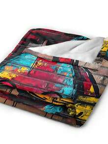 Kawss Kawaii Kaw Blanket Premium Anime Throw Blanket - Ultra Soft Flannel, Cartoon Print, Ideal Gift For Fans For Christmas & Birthday, For Sofa, Bed, Camping & Travel - 黑色 - 查看 5