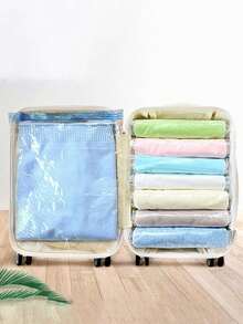 Vakuumverschluss Aufbewahrungstaschen, Kompressionstaschen, Handrollverschluss Tasche zum Reisen für Kleidung, Gepäck, Koffer, Großraum Daunenjacken Aufbewahrungstasche, hergestellt aus TPU, reißfest, wasserdicht, langlebig, Entlüftung durch Einwegventile, transparentes Design Kleidersack, wasserdichte Tasche, Kleidungsorganizer, Kleideraufbewahrung, Packtaschen, Reiseutensilien, Reiseorganizer - Verschiedenfarbig - Übersicht 1