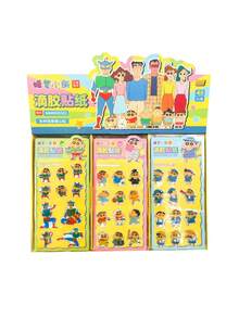 CRAYON SHINCHAN 1pc Random Wheat And Crayon Shin-Chan Resin Stickers Anime Merchandise Decals Cartoon Journal Stickers