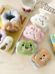 1对可爱卡通脸防水腕带，带吸水防水套，女士腕巾，腕巾套，腕带手镯，可阻挡水并防止溅水 - 彩色 - 查看 6