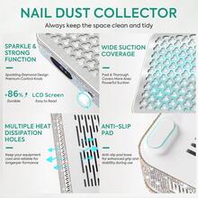 Professional Nail Dust Collector, Suitable For Manicure, Rhinestone Manicure, Acrylic Gel Manicure Polishing And More - 查看 6