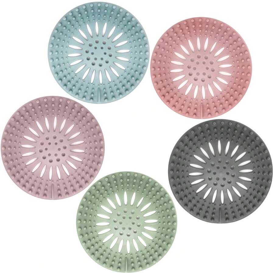 1pc Drain Hair Catcher Filter: Keep Your Bathroom And Kitchen Clog-Free!