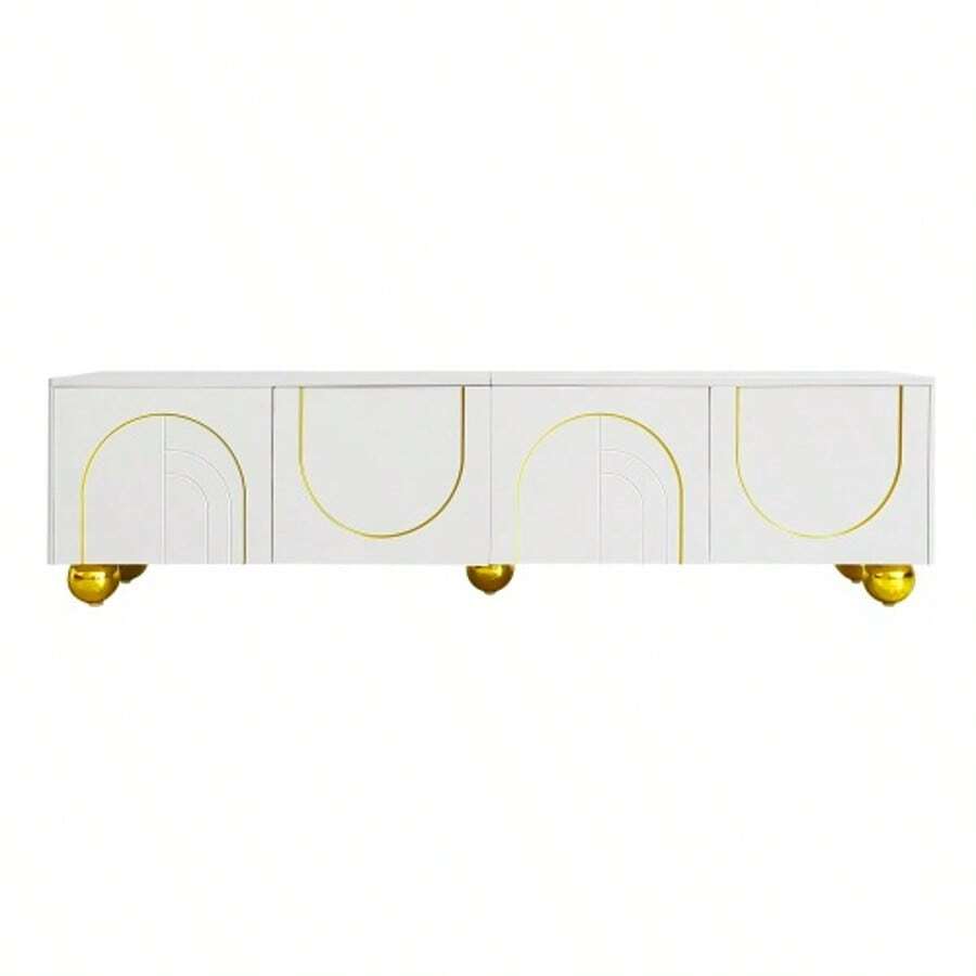 Television Stands & Entertainment Centers - White + Particle - View 1