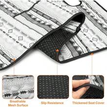 Golf Cart Seat Covers Universal Golf Cart Seat Towel Blanket With 4 Front Pockets And Nonskid Bottom Fits For EZGO  Club Car And More 2 Person Seats Golf Carts - 灰色幾何 - 查看 4