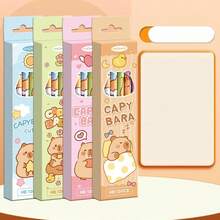 12 piezas de lápices de dibujo de dibujos animados lindos, aptos para exámenes, bocetos y dibujos, lápices HB con borradores - Multicolor - Ver 2