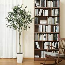 Large Artificial Olive Tree, Artificial Olive Tree, Modern Olive Tree Decoration - Green - View 2