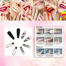 Xl Black Press On Nails Long Coffin Nails Press Ons Colorful Feathers Diamond Design Fake Nails Full Cover Acrylic Arificial False Nails Gift For Womens 24pcs{Inchcolor_nameinch:InchColorfulFeathersinch} - 多彩羽毛 - 查看 3
