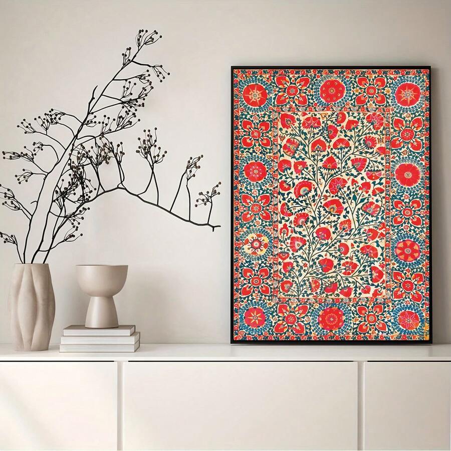1 Stück botanische Wandkunst Poster - Lebendige florale dekorative Kunst - Bedruckte Bildposter - Geeignet für Schlafzimmer, Wohnzimmer, Arbeitszimmer, Flur Wanddekoration - Leinwandkunst - Dekoratives Gemälde - Hängendes Bild (ohne Rahmen/gerahmt)