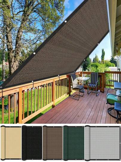 DELLNA 1 Pcs Sun Shade Cloth, Gazebo Top Cover, Outdoor Privacy Screen With Reinforced Eyelets, Suitable For Yard, Garden, Gazebo, Tent, Pet House, Plant Growing, Available In Multiple Colors