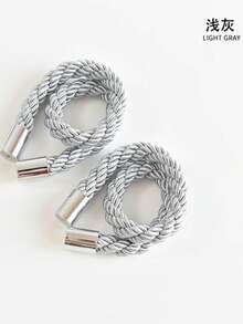 Prendedores de cortina magnéticos de corda grossa com fivela magnética, instalação sem furos, prendedores de cortina minimalistas de corda de linho com fivela magnética, ideais para decoração de sala de estar.