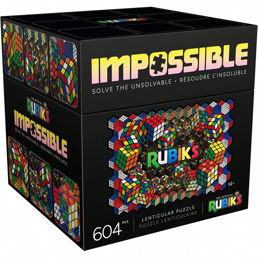 Juegos Cubo de, Rompecabezas Imposible de, Rompecabezas Lenticular de 604 Piezas, Edades 14+ - 1 - Ver 1