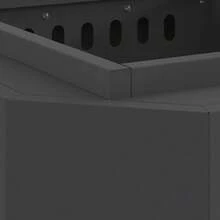 vidaXL Feuerstelle Schwarz 48 X 48 X 51 Cm Stahl - Black - View 7
