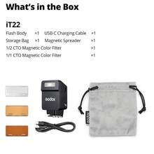 Godox IT20 IT22 C/N/S/F HSS TTL 2.4G Wireless Touch Screen Pocket Flash, Compatible With Canon, Nikon, Olympus And Cameras