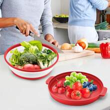 1PC Microwave Splatter Cover & Silicone Mat – Collapsible, Vented, Reusable Food Guard,Microwave Lid With Handle Tray-Resistant Trivet For Pots, Pans, And Kitchen Counter - Black - View 9