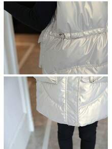 Women Winter Coats - Grey - View 5