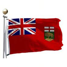 Rhungift Canada 3 X5Ft-Printed Glossy Silk Satin Fabric Canadian Province 36x60inch Outdoor MN Flags