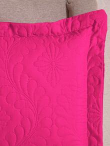 Luxury Bedspread Coverlet For Double, Queen, King Size + Quilted Door, Single Side - FM - Hot Pink - View 2