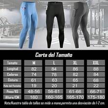 Pantalones de Compresión para Hombre, Licra Deportiva Larga Interior, Mallas Ajustadas para Hombre, Elásticas para Hacer Ejercicio, Atléticas, Frescas, Secas para Hacer Ejercicio, Gimnasio - Gris Oscuro - Ver 4