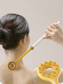 1个双面可伸缩背部挠痒器，带可伸缩手柄 - 缓解瘙痒工具 - 彩色 - 查看 9