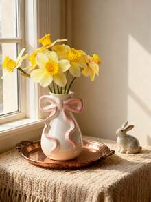 1pc Elegant Bow Makeup Storage Box, Suitable For Home Decor, Bedroom Decor, Office & Student Supplies, Can Be Used For Storage, Wedding Decor, Home Decor, Jewelry Storage, Party Decor, Great Gift - Multicolor - View 7