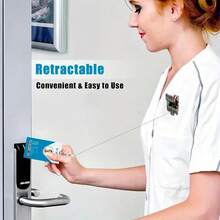 Snowflake Badge Reel Retractable Alligator Badge Clip Blue Glitter Badge Reels Xmas Badge Holder Doctor Nurse Hospital Worker Teacher Student Id Card Decoration - 聖誕徽章捲軸 15 - 查看 5