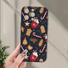 Popular And Stylish Christmas-Themed Phone Case, Compatible With For Iphone Models 16/15/14/13/12/11/XS/XR/X/7/8 Plus/Pro/Max/Mini - A  Design For Everyone, Making It An Ideal Present For Friends, Family, Or Partners.,Suitable For IPhone17 Air - 黑色 - 查看 5