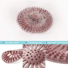 1pc Drain Hair Catcher Filter: Keep Your Bathroom And Kitchen Clog-Free! - Multicolor - View 5