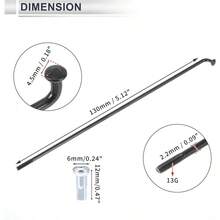 1 Set Universal Spokes 13G 130mm Length Bike Wheel Spokes Nipple Black 45 Steel - Initial - View 7