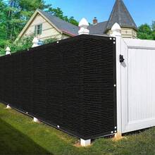 Pantalla de valla de privacidad: Malla de sombreado resistente a los rayos UV y a la intemperie de 5 pies/1.5 m con bordes reforzados, para patio, terraza, patio trasero y porche - 1 panel HDPE - Multicolor - Ver 6