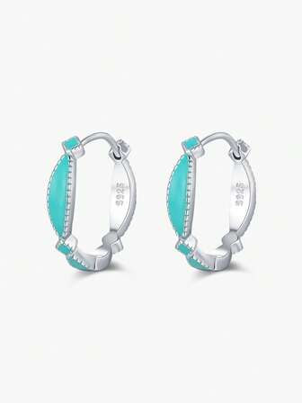  MODIAN ต่างหูเงินแท้ 925 ทรงกระจกไม่สม่ำเสมอ แฟชั่นดาวเล็ก เครื่องประดับสำหรับใส่ทุกวันสำหรับผู้หญิง