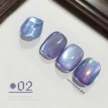 10ml Esmalte de uñas en gel con efecto de ojos de gato con brillo de mercurio y destellos, nueva fórmula de alta densidad con explosión de destello, blanco porcelánico para uñas de arte de ojos de gato. Suministros para uñas en rojo, amarillo, blanco y navideño