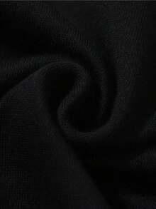 2025 New Women's Hoodie, White, Oversized, Heavyweight, American Style, Lightweight, Loose Fit, Perfect For Spring And Autumn, Student Style, Popular, Casual Fashion, Essential For Everyday Outfits - màu đen - Xem 4