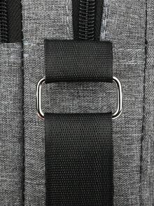 Large Capacity Fashion Men's Shoulder Diagonal Messenger Bag, Multi-Functional Adjustable Strap Zipper Closure, Multi-Compartment Practical Storage Men's Bag Festival