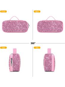 New Shark Pencil Case, Shark Fantasy Art Pencil Pouch, Zipper Compartment Polyester Pencil Bag, Animal Pattern Cosmetic Bag, Reusable Stationery, Back To School Supplies, Travel Makeup Bag, Suitable For Teenage Girls