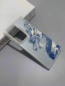 龙图腾插画防震创意手机壳，儿童节日礼物，兼容 7、8、X、XS、XR、11、12、13、14、15、16 Pro Max - 时尚耐用设计，兼容三星A33(5G)/A32(4G)/A52(5G/4G兼容)/S20FE/S21FE/A14(4G/5G兼容)/S23/S23 Plus/S23 Ultra/S23 FE/A55 5G/S24/S24 Plus/S24 Ultra/A05/A05s/A15(4G/5G兼容) - 白色 - 查看 6